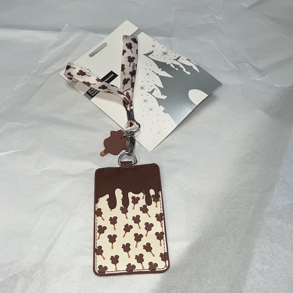 DISNEY LOUNGEFLY Mickey Ice Cream Bar Card & ID Holder with Landyard - Picture 13 of 13